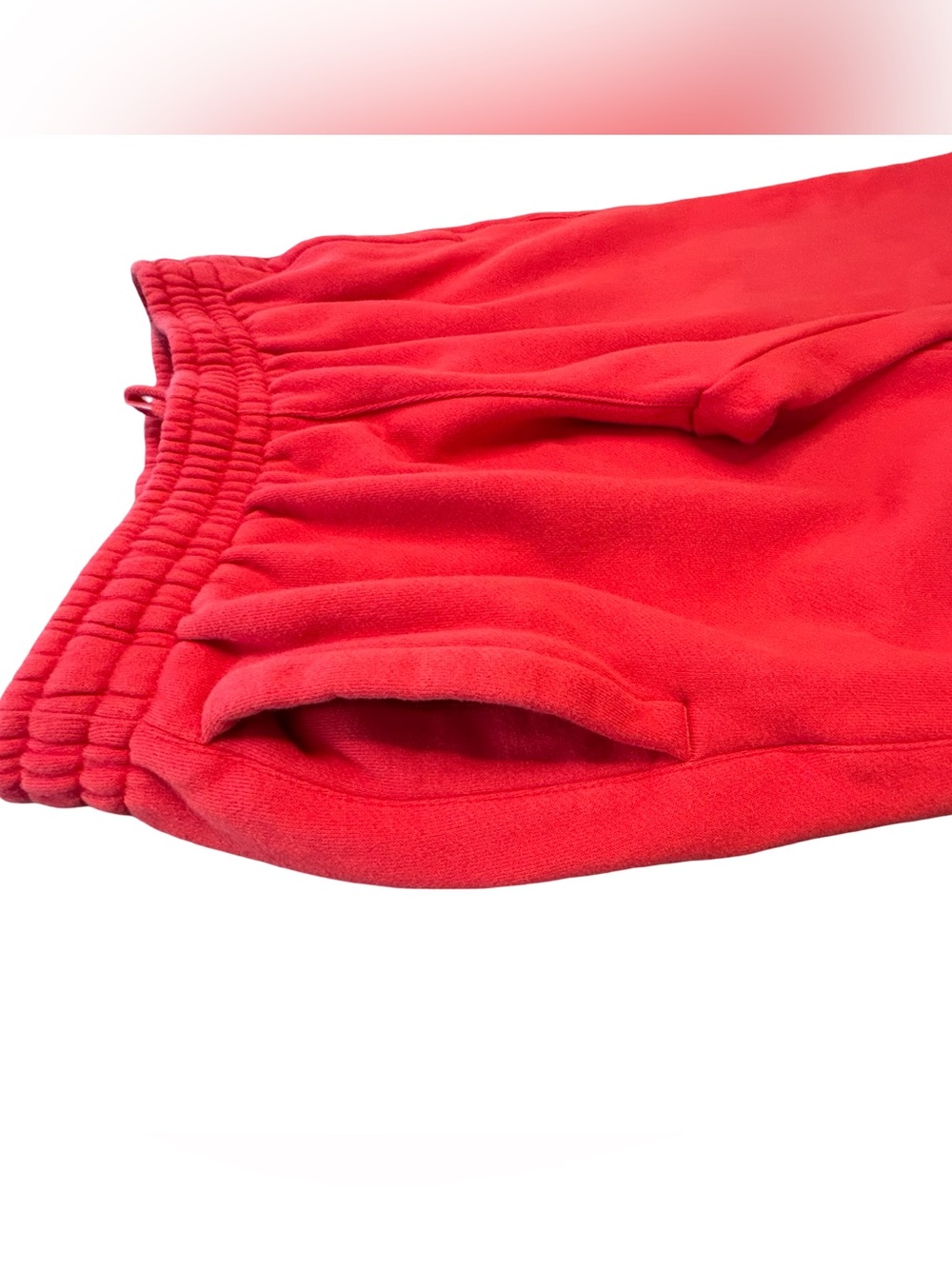 Adidas Originals Big Trefoil Sweatpants Red White Men Joggers FM3759 Size S - Picture 9 of 12